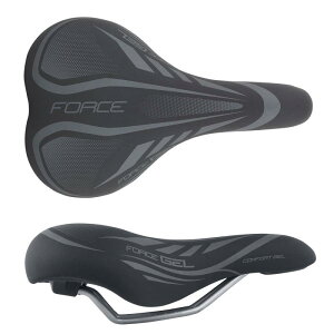 FORCE(フォース) 自転車用 サドル コンフォートサドル GEL入り ブラック 275×174mm 80376