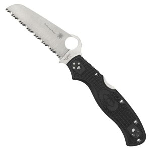 �X�p�C�_���R(Spyderco) ���X�L���[ �u���b�N �g�n C14FSBK �S��:211mm