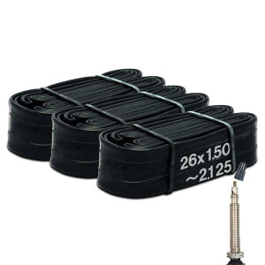 シンコー(Shinko) 自転車 チューブ 3本セット 26インチ 26×1.50~2.125 仏式48mm 前後プラス予備チューブ付き 自転車パンク修理 ママチャリ 軽快車 電動自転車 64728