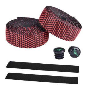 JEELAD 自転車バーテープ ハンドルグリップ バイクグリップ マウンテンバイク用 内径22.2mm MTB ロードバイク用 滑り止め 牛角 エンドプラグ付き