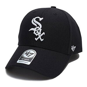 【B-MVP06WBV-HM】 フォーティーセブンブランド 47BRAND ローキャップ シカゴ ホワイトソックス コラボ CAP 帽子 黒 MLB メジャーリーグ 正規品 (01)黒 Fサイズ
