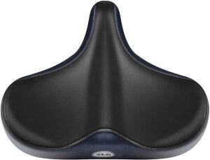 YLG オーバーサイズバイクシート 快適 レディース メンズ 低反発素材 自転車シート ソフトワイド 自転車サドル 屋内バイク/屋外バイク/固定バイク/エクササイズバイク/ロードバイク用 (ピュ