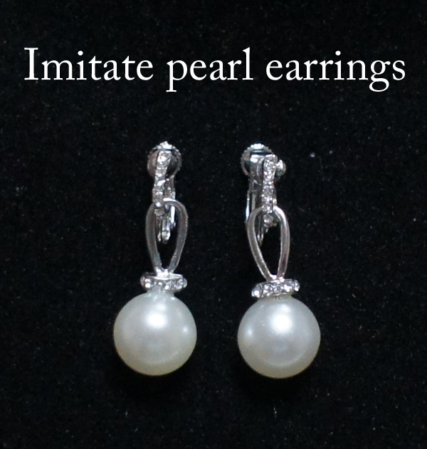 上品 普段のオシャレにはもちろん パーティーや参列時にも素敵 Imitate ギフト プレゼント ご褒美 パールイヤリングA pearl earrings