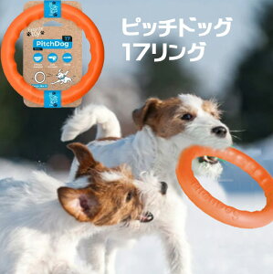 Ring ピッチドッグ 17リング《オレンジ》直径17cm 犬の知育玩具 おもちゃ【追跡可能メール便でお届け】250720BPC1338