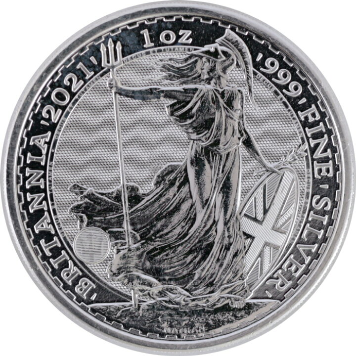 楽天市場】イギリス 2021ブリタニア銀貨 純銀 999silver 1オンス 38.61 