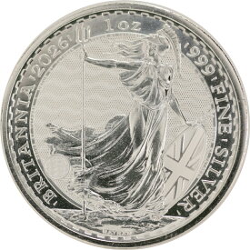 イギリス 2026 ブリタニア純銀銀貨 1オンス 31.1g 999silver 38.61mm 新品未使用 保証書付