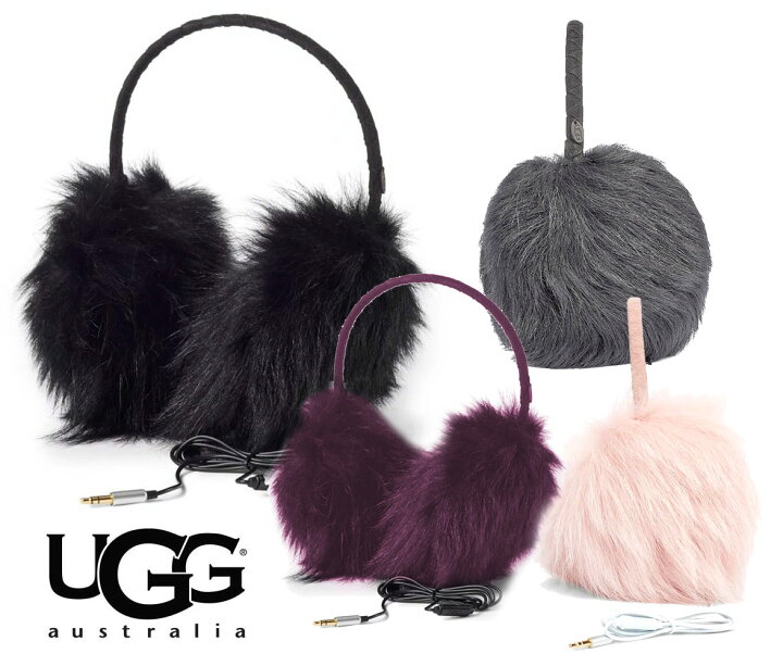 楽天市場】UGG アグ ロングファー ムートンヘッドフォン耳あて 