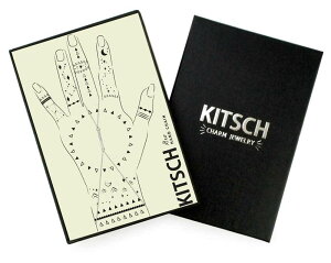 Kitsch �L�b�`�� Geo�n���h�`�F�[���u���X���b�g �n���h�A�N�Z�T���[ �t�B���K�[�����O�u���X Geo Hand Chain �V���o�[