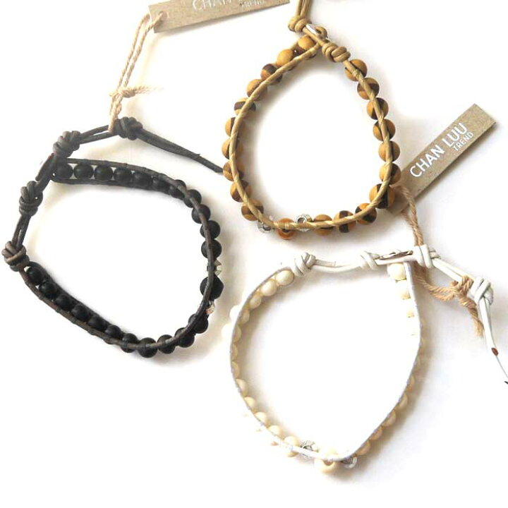 楽天市場】チャンルー CHAN LUU レザー ブレスレット スカルボーン 