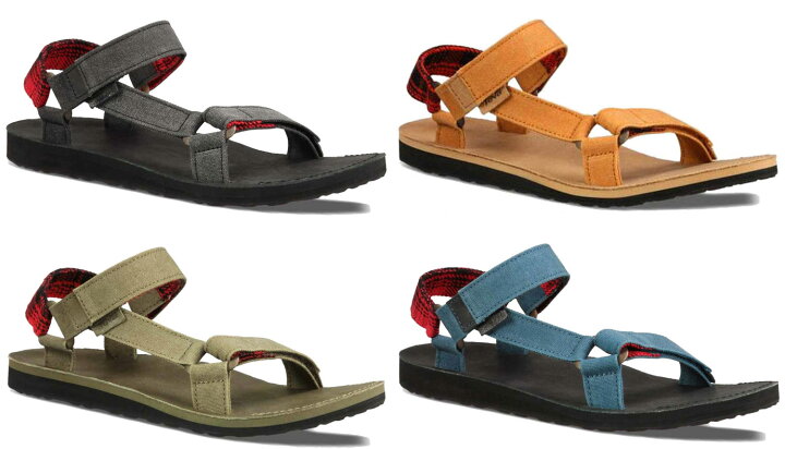 楽天市場 Teva テバ メンズサンダル レザー チェック柄 Original Universal Workwear あす楽対応 関東 ブランドshop オレンジクッキー
