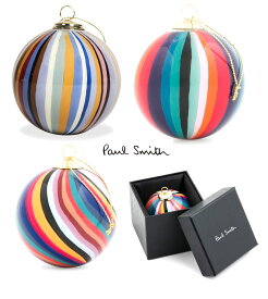 ポールスミス(PAUL SMITH)クリスマスオーナメント/クリスマスツリー装飾/ツリーボール/ストライプ/BAUBLE PAINTED【あす楽対応_関東】