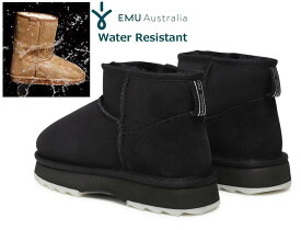 EMU（エミュー）撥水ムートンブーツ 撥水ブーツ エミュ シャーキー マイクロ/Sharky Micro ブラック W12548 emu AUSTRALIA エミュ オーストラリア レディース【あす楽対応_関東】