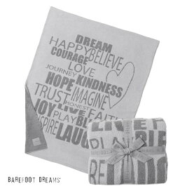 ベアフットドリームス（Barefoot Dreams）毛布　インスピレーションブランケット/メッセージ柄/Cozychic Words Of Inspiration Blanket #BDHCC21137【あす楽対応_関東】