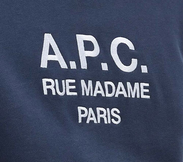 楽天市場】A.P.C. アーペーセー ロゴ刺繍スウェットトレーナー メンズ  