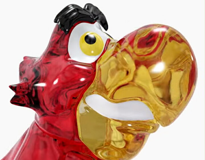 楽天市場】スワロフスキー SWAROVSKI アラジン イアーゴ オウム 