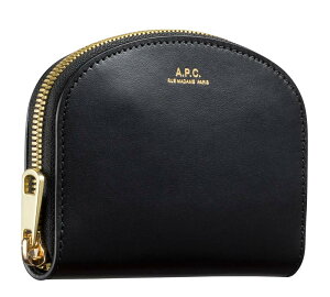 A.P.C. �A�[�y�[�Z�[ ���U�[�R�C���P�[�X�@��܂���z �n�[�t���[�� �R�C���P�[�X �@�f�~���[���@���z �R���p�N�g�E�H���b�g Demi-Lune COMPACT WALLET PXAWV-F63219 ��̓� �M�t�g 2026