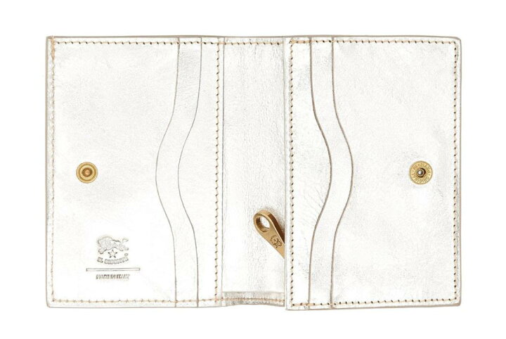楽天市場】イルビゾンテ Il Bisonte 二つ折り財布 メタリックレザー 本 