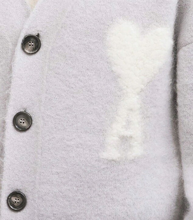 楽天市場】Ami paris アミ パリス カーディガン アルパカブレンド  