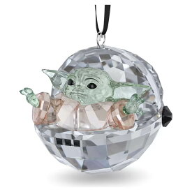 スワロフスキー SWAROVSKI スターウォーズ マンダロリアン ベビーヨーダ オーナメント Star Wars The Mandalorian Grogu クリスタルオブジェ フィギュア スワロフスキー社製　置物 5652545【Disneyzone】