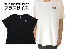 【大きいサイズ/2024年入荷】ノースフェイス THE NORTH FACE レディースTシャツ プラスサイズ オーバーサイズ ロゴプリント 半袖クルーネック NF0A7QZI W PLUS S/S SIMPLE DOME TEE【あす楽対応_関東】