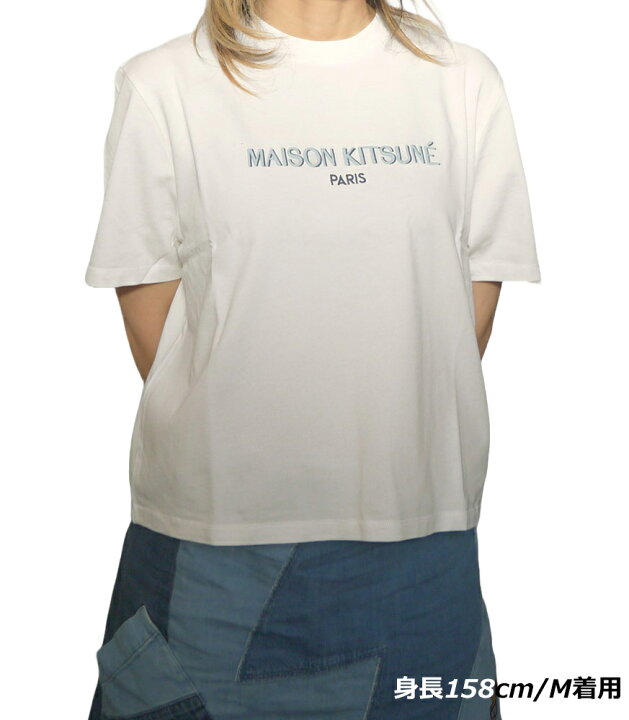 楽天市場】メゾンキツネ MAISON KITSUNE レディース 半袖Tシャツ ロゴ 