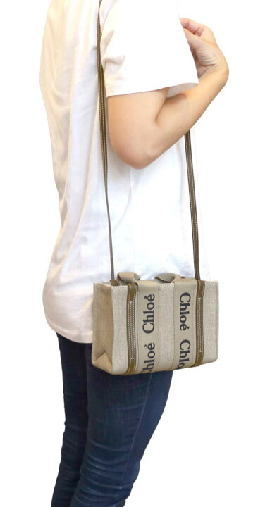 楽天市場】クロエ CHLOE Woody ウッディ ミニトートバッグ 