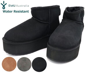 EMU エミュー 撥水 ムートンブーツ 厚底 STINGER MICRO FLATFORM スティンガー マイクロ プラットフォーム W13082 emu AUSTRALIA エミュ オーストラリア