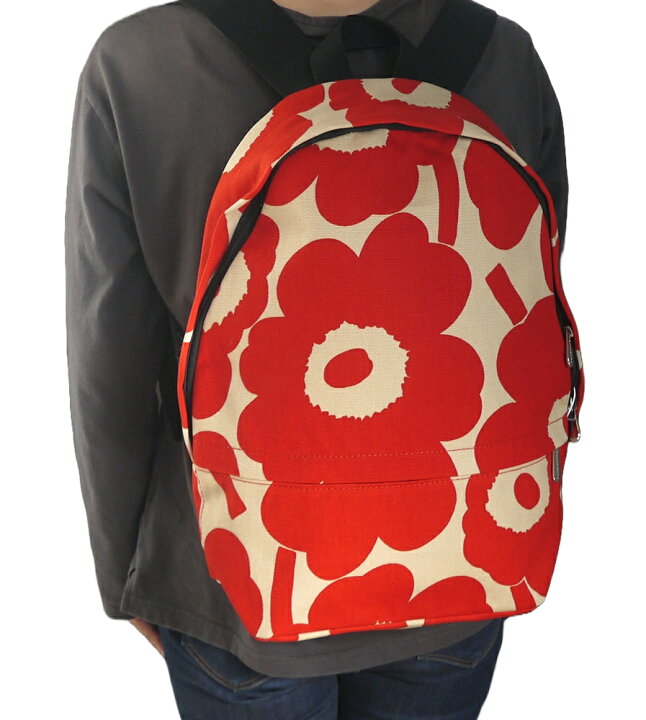 楽天市場】マリメッコ marimekko ウニッコ柄リュックサック ベージュ  