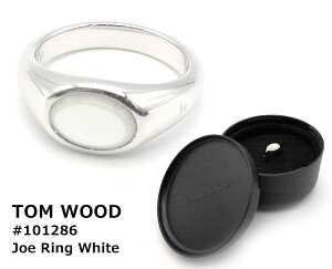 �g���E�b�h TOMWOOD �����O �w�� Tom Wood �W���[ �}�U�[�I�u�p�[�� 101286 Joe Ring White �V���o�[925 �W���G���[ �A�N�Z�T���[ �z���C�g �X�^�[�����O�V���o�[