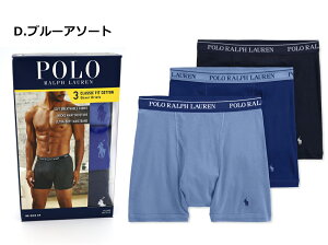�y3���Z�b�g�z�|�� �����t���[���� �{�N�T�[�p���c POLO RALPH LAUREN �����Y �M�t�g 2026 �p���c ���� �C���i�[ ���t�� �{�N�T�[�u���[�t �A���_�[�E�G�A P3 Classic Fit Cotton Boxer Briefs