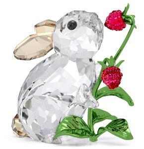 XtXL[ SWAROVSKI Idyllia ETMƖ؃C`S rbg Ah Yx[  ؂̎ NX^IuWF tBMA XtXL[А u 5702437 RABBIT AND RASPBERRIES