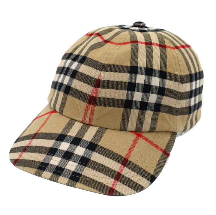 楽天市場】バーバリー BURBERRY キャップ チェック柄 帽子 ベージュ 