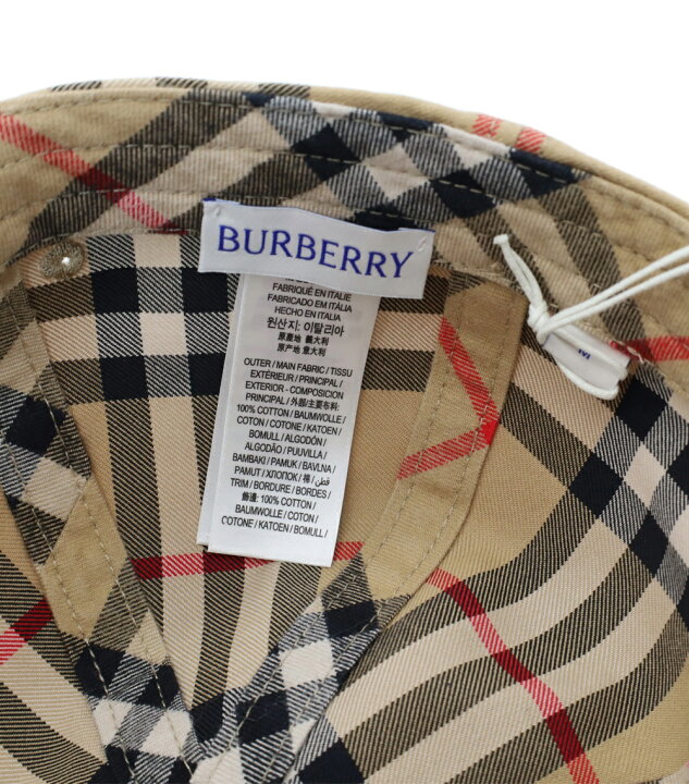 楽天市場】バーバリー BURBERRY キャップ チェック柄 帽子 ベージュ 