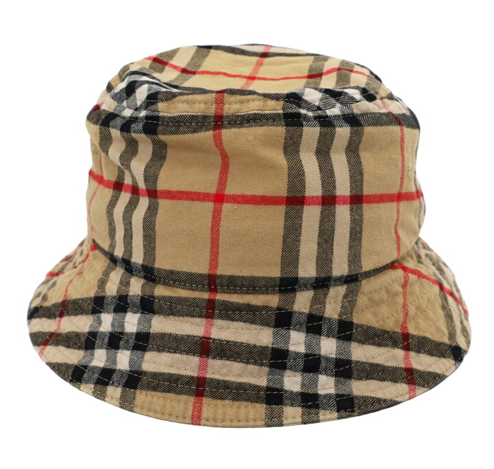 楽天市場】バーバリー BURBERRY バケットハット チェック柄 帽子  