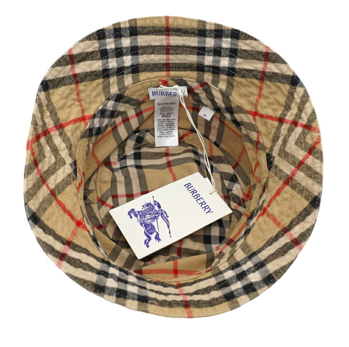 楽天市場】バーバリー BURBERRY バケットハット チェック柄 帽子 