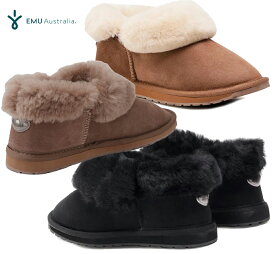 【2025年秋冬モデル】EMU エミュー ショート丈 ムートンブーツ エミュ プラチナム ミンタロ WP11850 PLATINUM MINTARO emu AUSTRALIA エミュ オーストラリア レディース スリッポン ブラック ブラウン マッシュルーム チェスナット