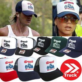 【正規販売店】ベッカム＆ヴィクトリア愛用！トラックブランド Truck Brand バイク柄 メッシュ キャップ AMERICAN MESH 帽子 ハット 紫外線対策 ブラック ネイビー レディース メンズ