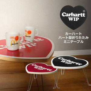 �J�[�n�[�g Carhartt WIP �܂肽���݃e�[�u�� �n�[�g�^ �~�j�e�[�u�� HEART FOLDING TABLE �C���e���A �G�� �Ƌ� �������T�C�Y I035830 �u���b�N ���b�h ��̓� �M�t�g 2026