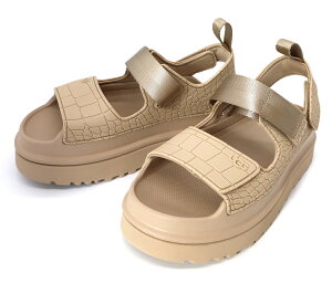 UGG �A�O �T���_�� ���f�B�[�X GOLDENGLOW EMBOSSED 1175311 �S�[���f���O���E �G���{�X�h ���� �y�� �X�|�[�c�T���_�� �X�g���b�v�T���_�� �N���R�^���� ��̓� �M�t�g�@2026