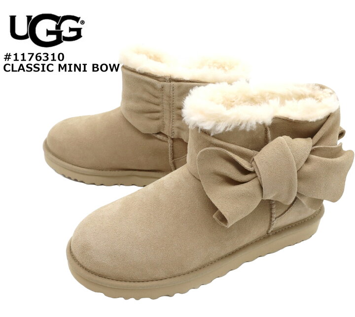 楽天市場】UGG アグ ムートンブーツ クラシックミニ ボウ リボン 