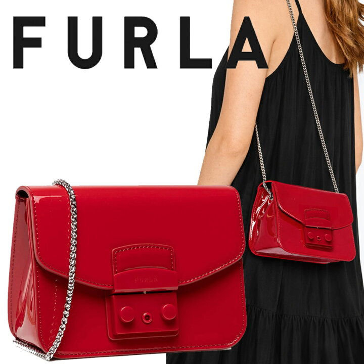 楽天市場】フルラ Furla エナメルショルダーバッグ メトロポリス ミニ 