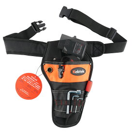 【送料無料】Kebtek電動剪定バサミバッグ 【2024新設計・掛け穴新採用】 電動鋏 収納ケース ベルト強化 ウェストバッグ 工具バッグ 調整可能 差し入れバック（剪定鋏は別売り、出品者はKebtek）