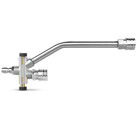 Kebtek 高圧洗浄 フォームガン用 デュアルコネクターアクセサリー 【2025年新型・1本2役】 1/4インチ クイックコネクトスイッチ ダブルチップアタッチメント 高圧洗浄機 ノズル ケルヒャー ノズル 洗車 デュアル調節可能 洗車用品