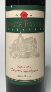 �O���[�X�@�t�@�~���[�@2007�@�G�`�P�b�g�s�� �i�p�o���[�@�J���t�H���j�A�@GRACE FAMILY VINEYARD Cabernet Sauvignon Napa Valley�@750ml