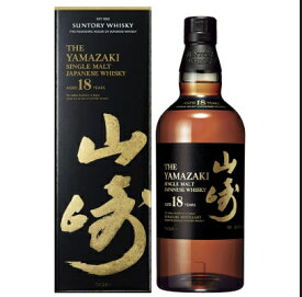 山崎18年 YAMAZAKI　正規品 サントリー シングルモルト ウイスキー 43% 700ml 箱付き