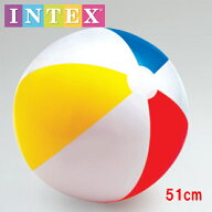 INTEX ビーチボール 51cm 定番カラー海やプールに！