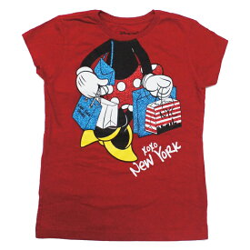 ミニーマウスキラキラ女の子用キッズTシャツ　子供　キッズ　ベビー　ミニーちゃんTシャツネコポス便は送料無料