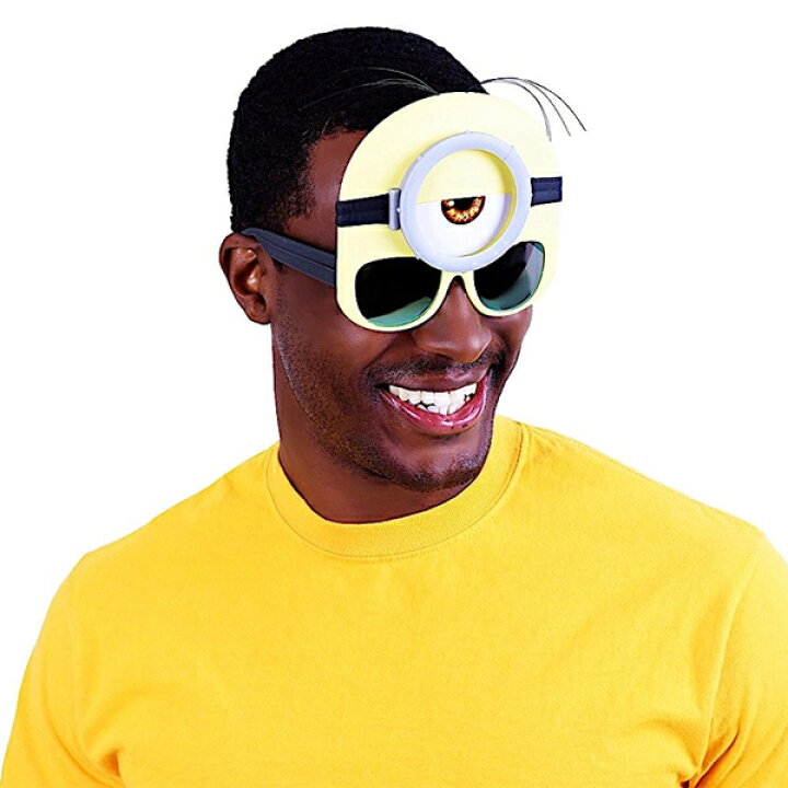 楽天市場 ミニオン ミニオンズ Minion スチュアート サングラス アメリカ輸入 キャラクターフェイスサングラス コスプレアイテム ネコポス便は送料無料 オレンジマミー