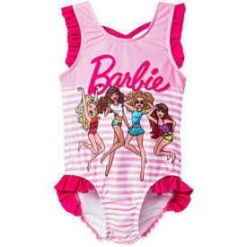 Barbie女の子用ワンピース水着　バービースイムウェア 子供　キッズ　ベビー90/100/110【ネコポス便は送料無料】