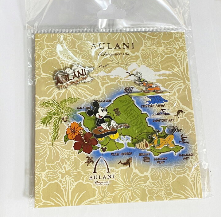 楽天市場】ディズニーアウラニ限定ピンバッジ4個セット Disney AULANI 